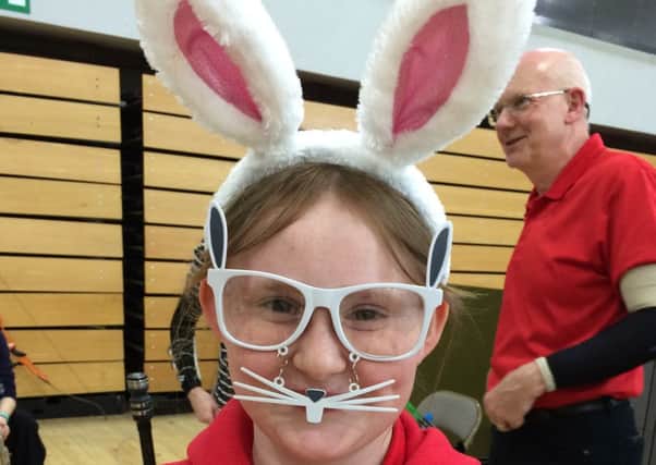 Taking part in the Annual Easter Bunny Tournament in Banbridge Leisure Centre hosted by Ballyvally Archery Club.
