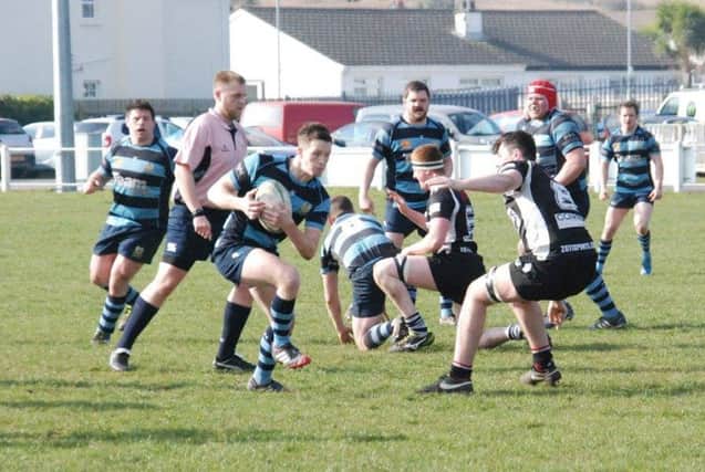 Dromore RFC in action at Ards.