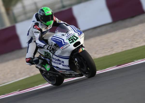Eugene Laverty in action in Qatar. Picture: Bonnie Lane.