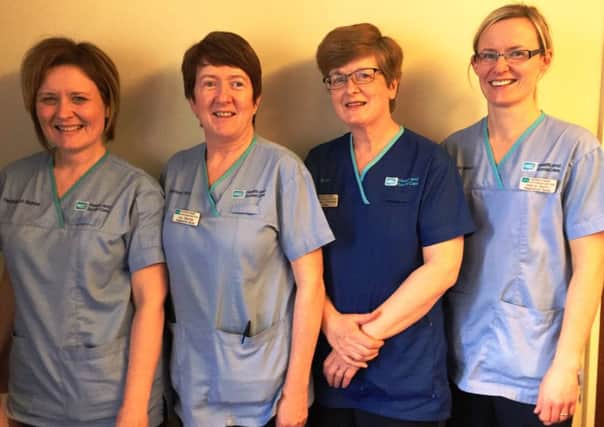 The Antrim/Ballymena HDNT (from left)  Yvonne Creighton, Joy Barnes, Teresa O'Connell and Maria Betts  (Submitted Picture).