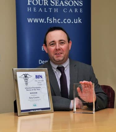 Gary Cousins was named Infection Control Nurse of the Year. Credit: Geoffrey Cousins Photography