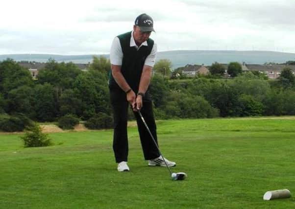 Phillip McKeever, teeing off at the first hole in Thursdays' Club Stableford at Roe Park.