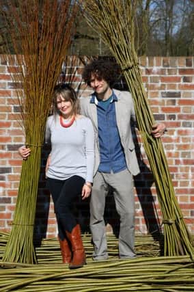 Garden Designers Rohanna Heyes and Michael Evans pictured at the stunning Antrim Castle Gardens where they are creating a garden entitled 'Nourishing Tradition: from the Past, for the Future' at the Allianz Garden Show Ireland.  Picture: Darren Kidd/PressEye