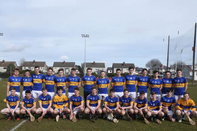 The St Louis team who will play Abbey CBS of Tipperary in the final of the Paddy Buggy Cup (All Ireland Colleges Hurling B) in Thurles on Easter Monday