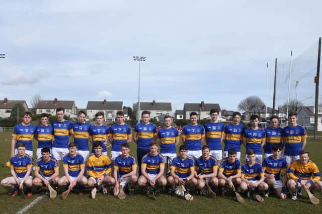 The St Louis team who will play Abbey CBS of Tipperary in the final of the Paddy Buggy Cup (All Ireland Colleges Hurling B) in Thurles on Easter Monday