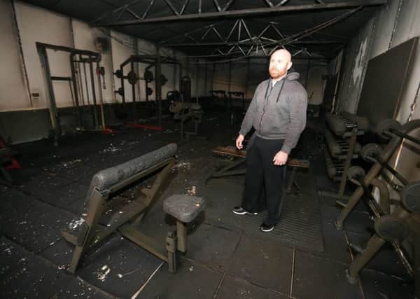 Press Eye - Belfast - Northern Ireland - 4th April 2016

The scene on the Benburb Road outside The Moy in Co. Tyrone where a gym at a GAA club was gutted after an overnight arson attack.  Gym owner Connell Donnelly.

Picture by Jonathan Porter/PressEye