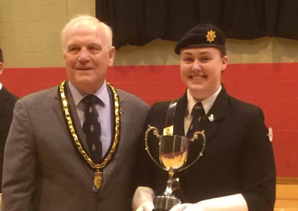 Ian McCrea has congratulated Rachel McKeown on taking first place in the 2016 RBL National Youth Standard Bearers Competition in Manchester at the weekend.