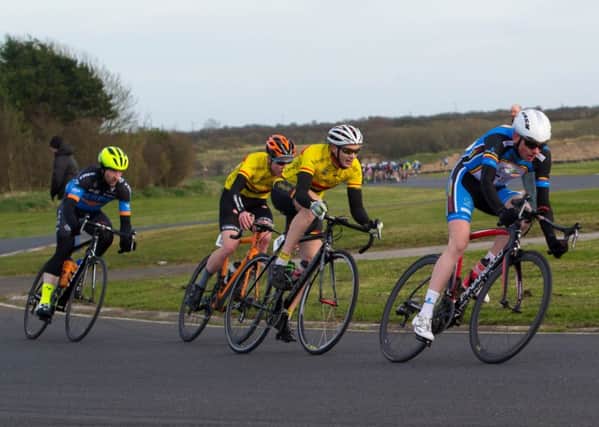 Banbridge CC in the thick of the action at the Tour of the North.