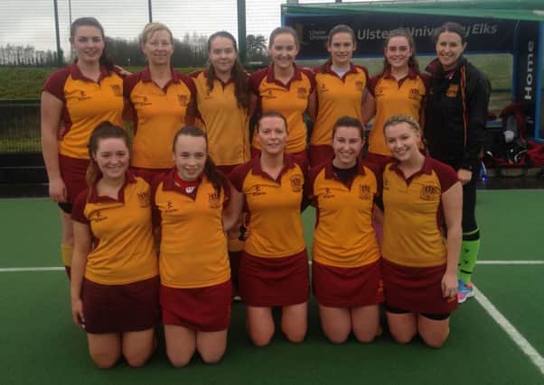 Mossley Ladies II have secured promotion to Ulster Hockey Junior 3. INLT 14-922-CON