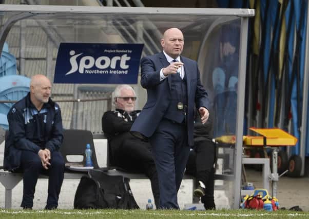 David Jeffrey has called for another big effort from his Ballymena United players in tonight's league game at Glenavon. Picture: Press Eye.