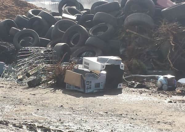 Illegal dumping in Ballyclare. INNT 15-805CON