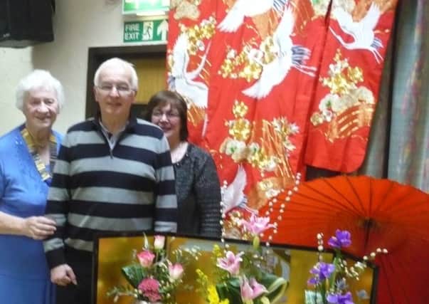 Guest speakers Noel and Eileen Hamilton brought a real flavour of the Orient to the latest meeting of Broughshane WI. (Submitted Picture).