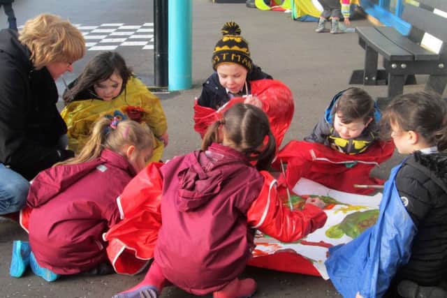 Ballycastle Integrated and St Patrick's and St Brigid's pupils play together