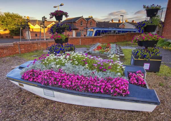 An award-winning floral feature at Whitehead Train Station. INCT 12-705-CON