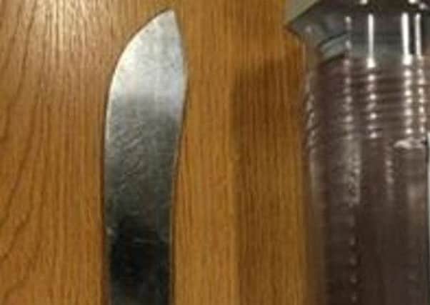 Butcher's knife found in Magherafelt.