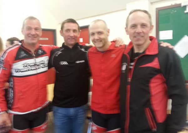 Rodney Young, Paul McErlain, Martin Conway and Paddy Quinn from Magherafelt Harriers