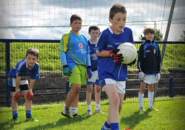 Young Gaelic stars of the future pictured during the Coalisland Fianna Summer camp.INTT3615-313