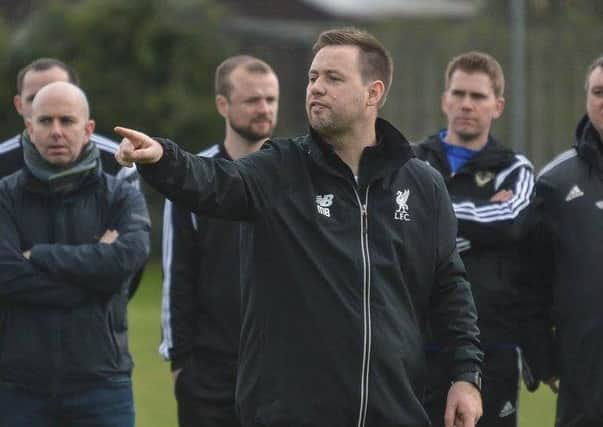 Liverpool FC's Under-21 manager Michael Beale at Sandy Bay on Sunday. INLT 16-913-CON Photos: Bill Guiller