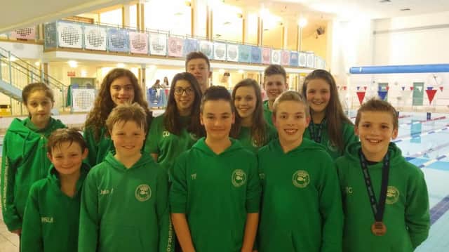 Coleraine Swimming Clubs comptitors at the Ulster Championships