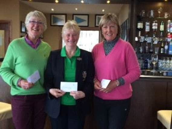 Pat Joyce, Irene Murray, Susan Anderson from Portstewart Golf Club who finished first at the recent Ulster Branch of the Senior Womens Golf Society Spring Meeting.