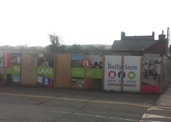 The site at The Square, Ballyclare, where one of the new developments is to be constructed. INNT 16-802CON