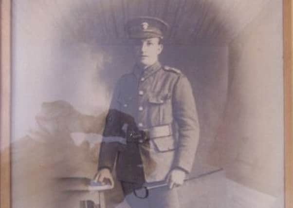Private Robert Sands from Coagh
9th Battalion Royal Innskilling Fusiliers ("C" company) 
Killed In Action: 8th May 1916 
Age: 23 
Authuille Military Cemetery, France, Grave D 45