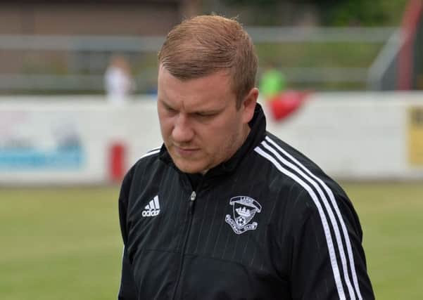 Larne FC manager, David McAlinden. INLT 30-025-PSB