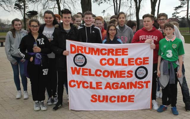 Drumcree College Portadown welcomes Cycle Against Suicide