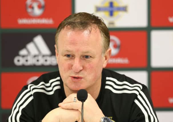 Northern Ireland manager Michael O'Neill. Photo by William Cherry