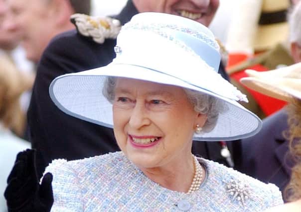 PACEMAKER, BELFAST, 14/5/2002: Queen Elizabeth pictured during the first part of her Golden Jubilee celebration trip to Northern Ireland.
  PICTURE BY STEPHEN DAVISON