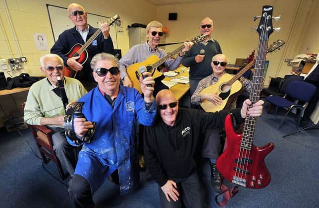Men's Shed Antrim's music group.