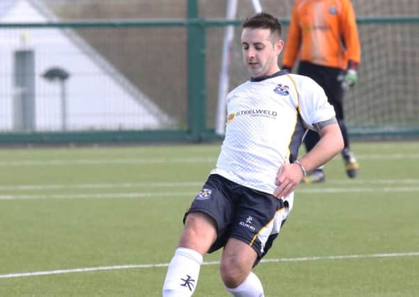 Barrie Kelly who was on the score sheet for CYFC against Larne Reserves.