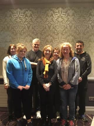 Pictured at their most recent meeting of the Chernobyl Children Appeal (NI) in The Greenvale Hotel in Cookstown are (l-r): Deirdre Keenan, Aislinn McKiernan, Seamus Hynds, Mary Conway, Maire ONeill, Rosemary ODonnell and Malachy Mullan