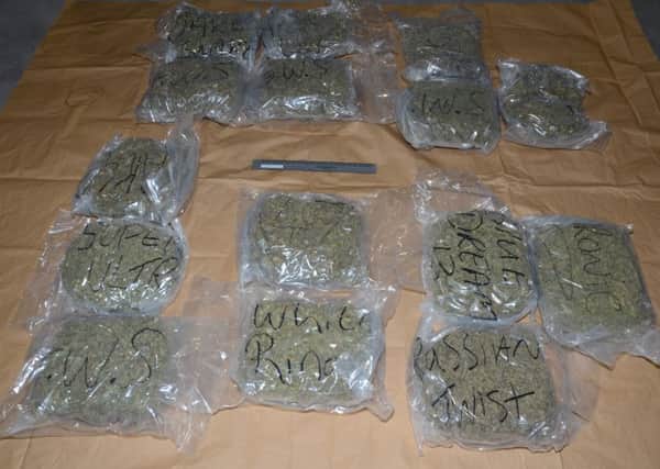 The drugs haul recovered in Lurgan on Friday afternoon