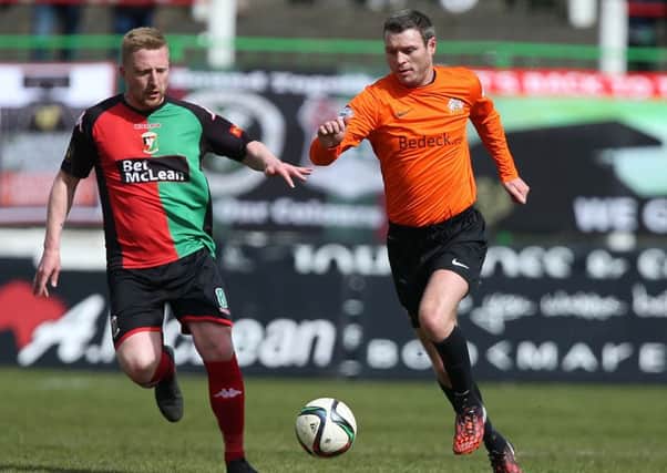 Kevin Braniff whose goal secured a 1-0 win over Glentoran.