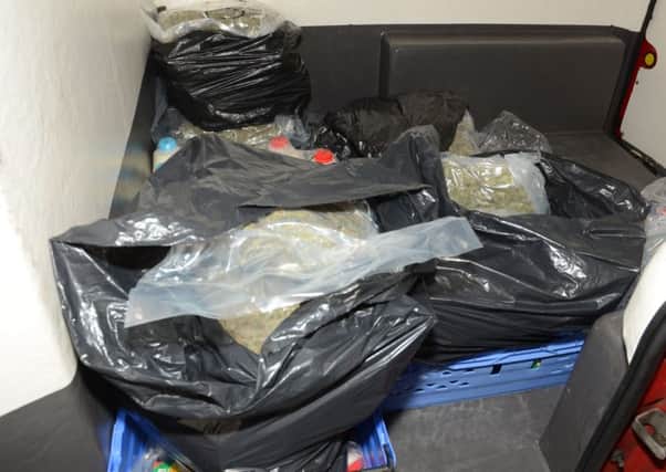 Some of the drugs discovered near Derrymacash on Friday
