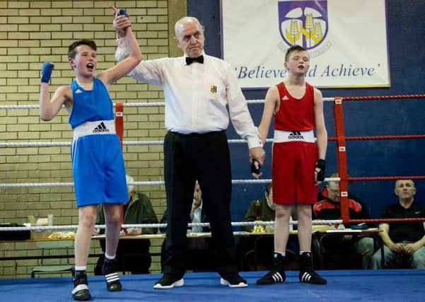 Lisburn boxer Ryan Roy was crowned Co Antrim Open Champion Boy 4 at 39KG recently.