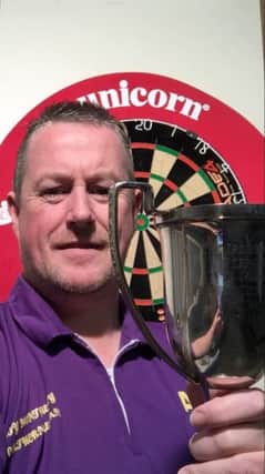 Roy Montgomery, the 2016 Alexanders Lisburn & District Dart League Individual Champion.