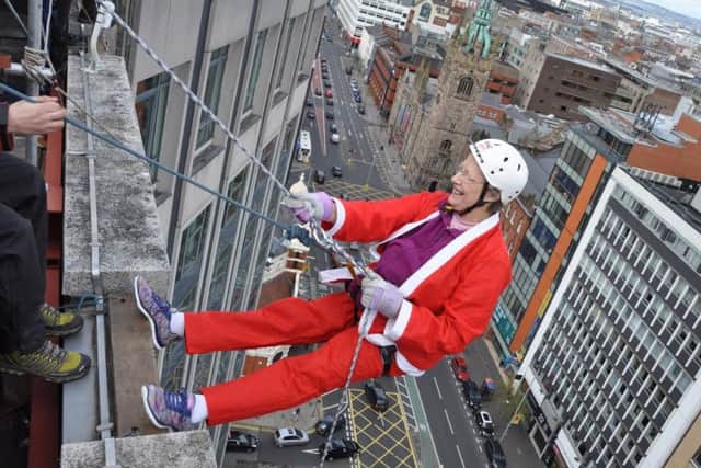 Jill Aspinwall takes on the Europa charity abseil. INCT 18-724-CON