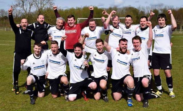Rathfriland Colts, captained by Allen Ervine, won the Newcastle and District League Division Three title on Saturday.