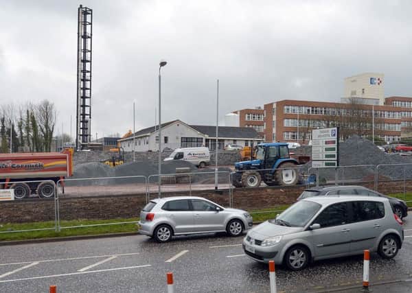 Work has begun on a new car park at Craigavon Area Hospital. INLM15-207.
