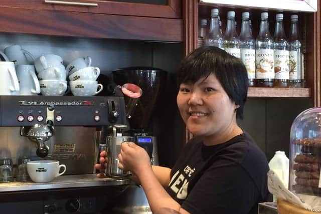 Commended - Stephanie Beattie of Caffe Nero at the Fairhill Shopping Centre whose staff have been singled out for a Caffee Nero Award. (Submitted Picture).