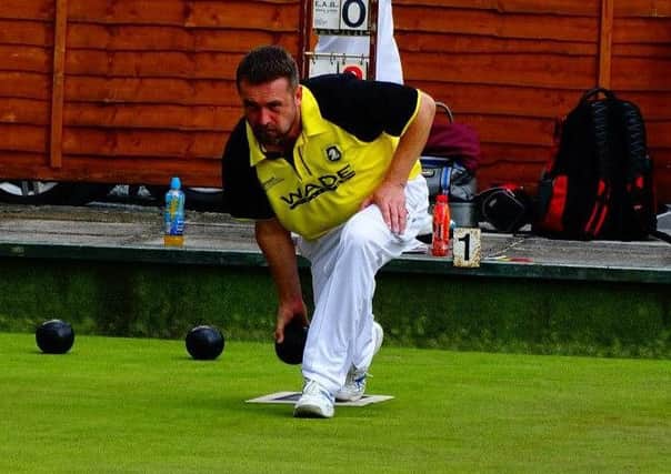 Bowling for Dunbarton at the weekend.
