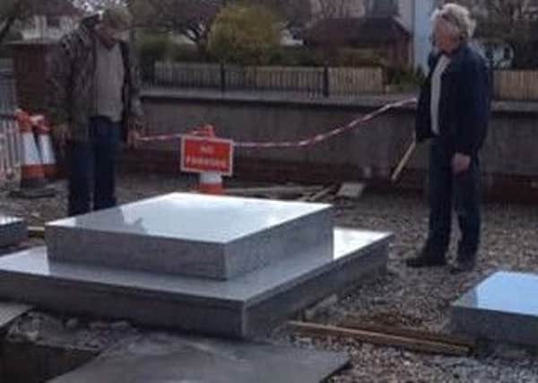 Work taking place at the new Tobermore war memorial