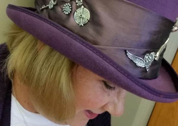 Dromara jeweller, Pat Wilson, here wearing her Slieve Croob silver hat, will be among the artists taking part in the mini-festival.
