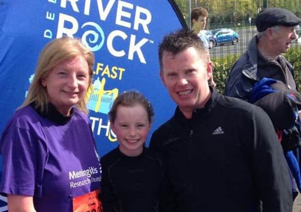 The Clements family at Belfast City Marathon. INLT 18-926-CON