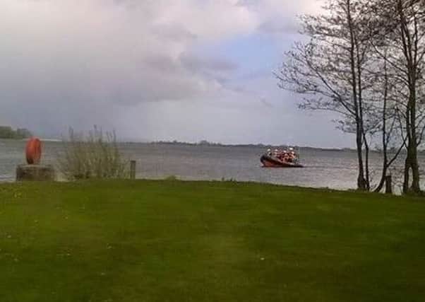 Lough Neagh Rescue recovering two kayakers who got into trouble near Coney Island