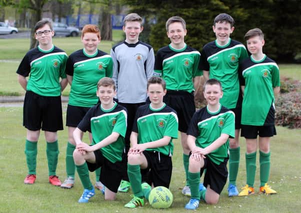 The victorious 1st Greenisland Boys' Brigade football team. INLT 18-902-CON