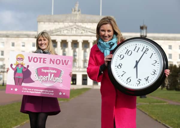 Time is running out in the search to find Northern Irelands SuperValu SuperMum for 2016. TV personality Claire McCollum and SuperValus Kate Ferguson are encouraging people to get their nominations in before the May 22 deadline.Press Eye -Photographer Kelvin Boyes.