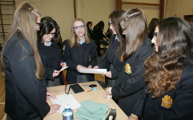 Pupils taking part in the STEM event hosted by Downshire School.  INCT 19-704-CON